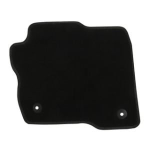 Velur talne preproge spredaj in zadaj, črne s srebrnimi dvojnimi šivi